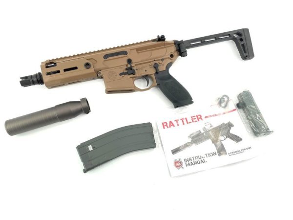 画像1: APFG MCX RATTLER GBB フル刻印 セラコート版 SIG Coyote ガスブローバック (1)