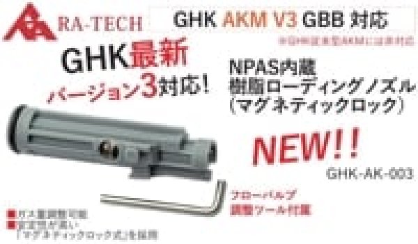 画像1: RA-TECH GHK AKM V3 用 NPAS ローディングノズル (1)