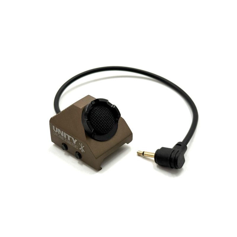 画像1: WADSN Unityタイプ PEQ用 リモートスイッチ レプリカ 20mm レイル 対応 FDE　[ 2.5mm ジャック] (1)