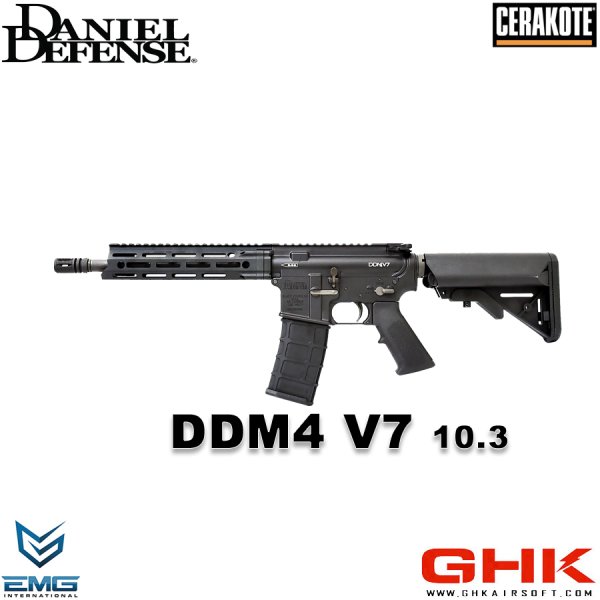 画像1: GHK M4 DDM4 V7 10.3in V3 GBB (Co2)(セラコート／MGAカスタム＋) (1)