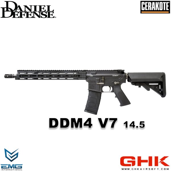 画像1: GHK M4 DDM4 V7 14.5in V3 GBB (Co2)(セラコート／MGAカスタム＋) (1)