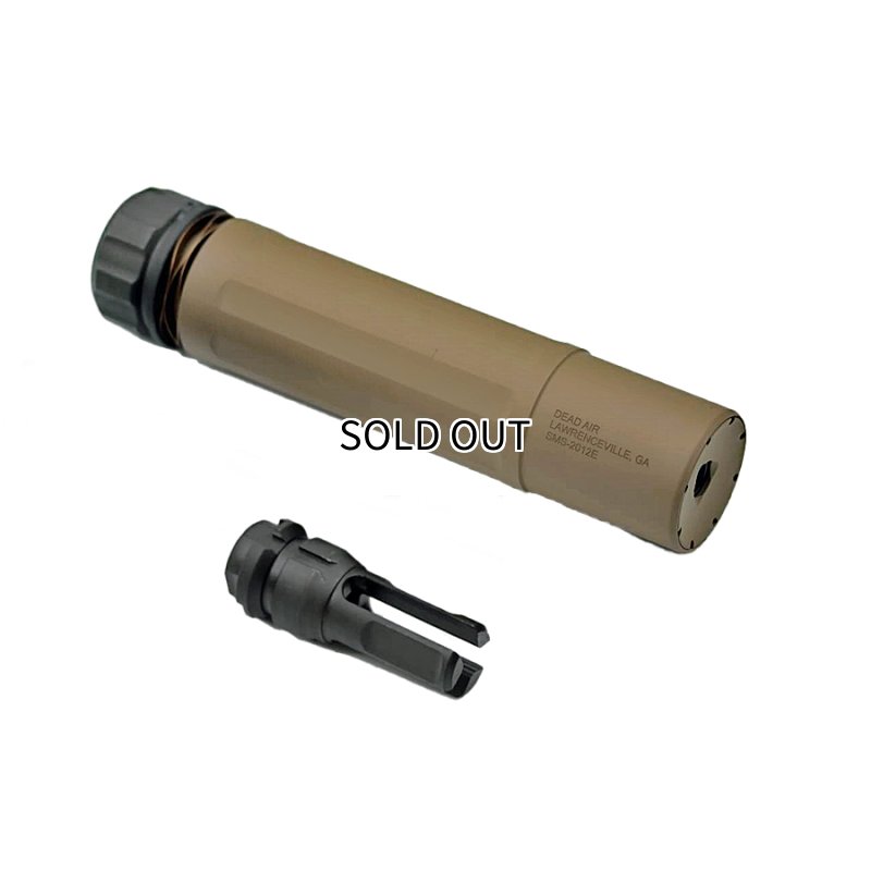画像1: IRON Airsoft Dead-Air Sandman-S タイプ QDサプレッサー & フラッシュハイダーセット 14mm逆ネジ (1)