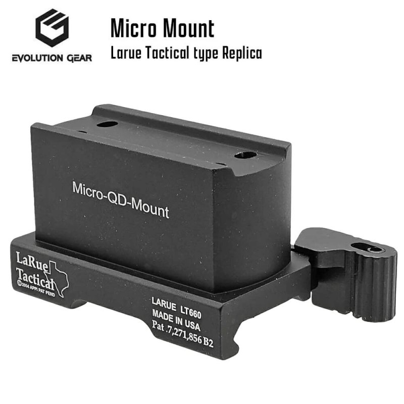 画像1: EvolutionGear 製 Larueタイプ LT660 Aimpoint Micro QD Mount T-1/T-2 ドットサイト対応 (1)