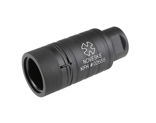 画像1: SAA Noveske KFHスタイル フラッシュハイダー (14mm逆ネジ) BK (1)