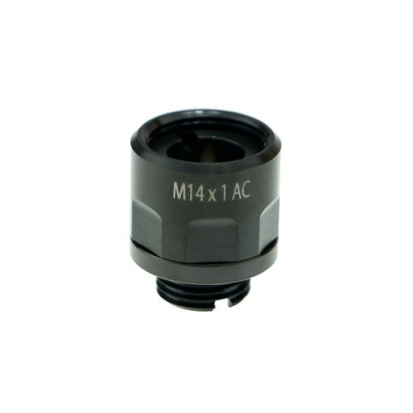 画像1: COWCOW Technology A01 Hi-CAPA用サイレンサーアダプター Black (11mm正→14mm逆ネジ) (1)