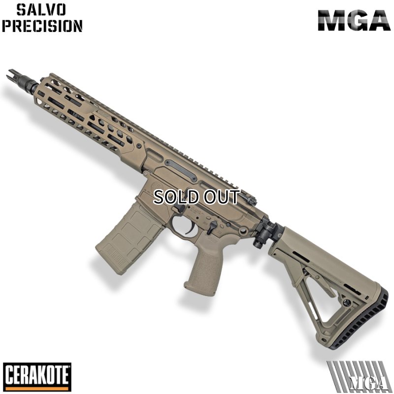 画像1: MGA＋ SALVO MCX Spear LT CAG 10.5in GBB (JP Ver.ベース / セラコート : SIG Coyote / Tier2 仕様) (1)