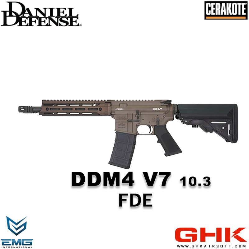 画像1: GHK M4 DDM4 V7 10.3in V3 GBB (FDE) (JP Ver / Co2)(セラコート / MGAカスタム＋) (1)