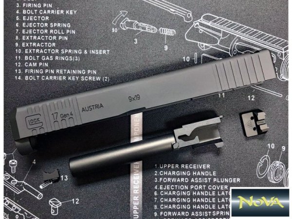 画像1: NOVA 東京マルイ G17 Gen4用 Wilson Combat スライドキット (1)